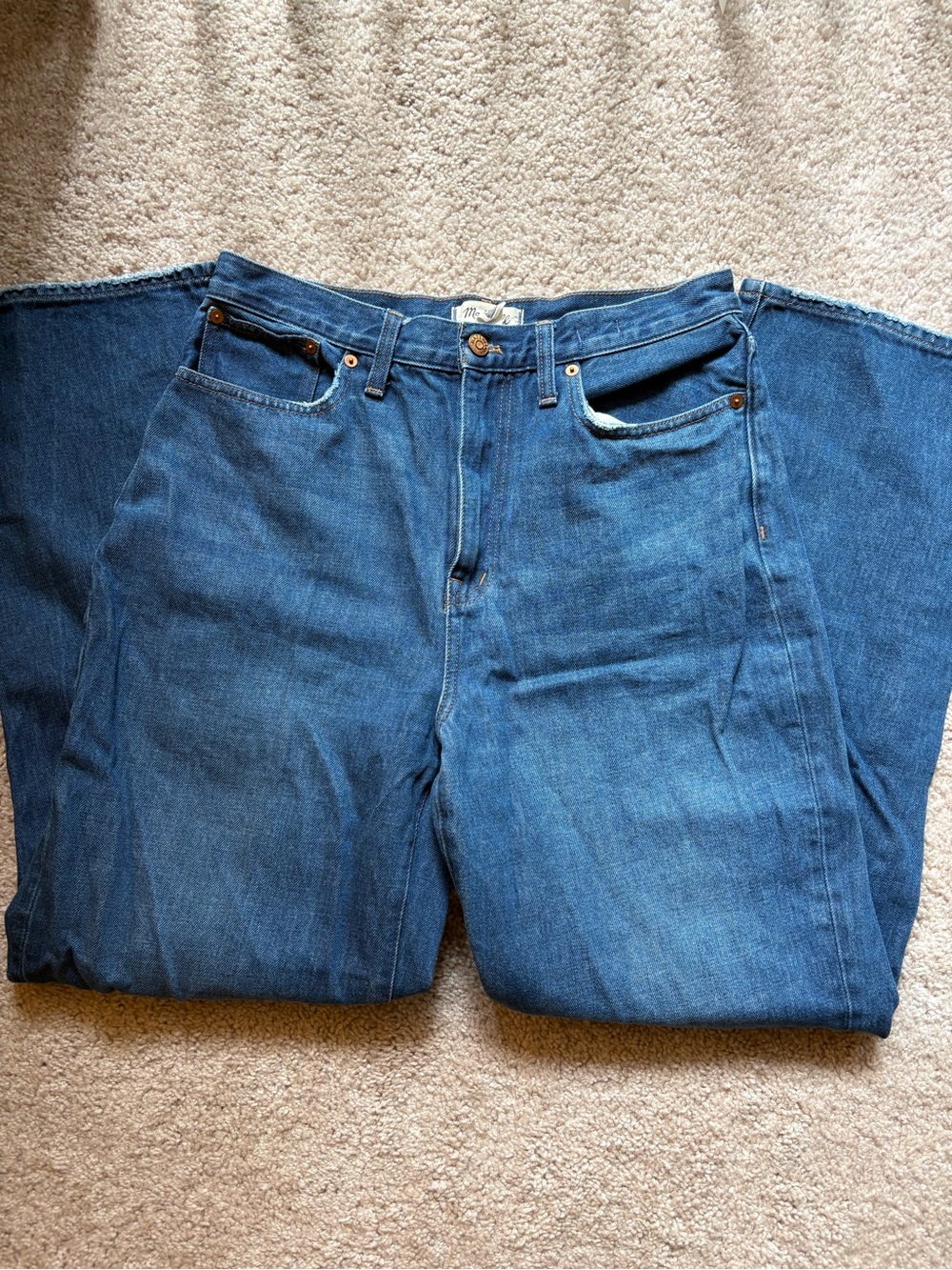 Madewell Baggy Straight Jeans